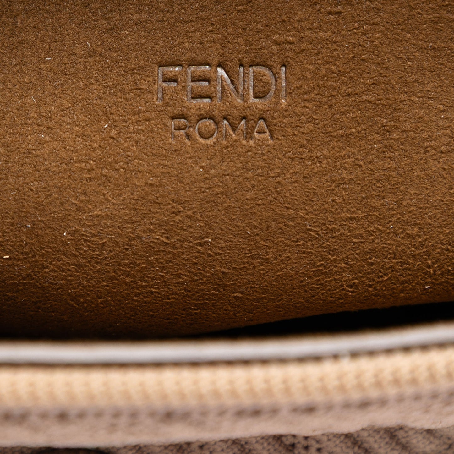 Fendi Zucca Chain Midi Baguette