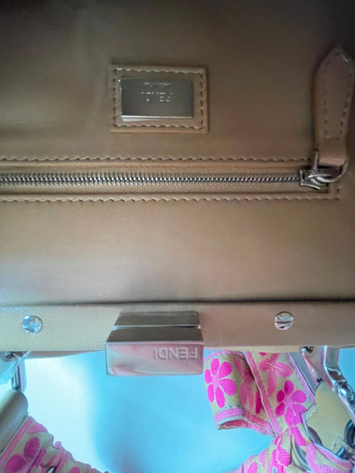 Fendi Mini Ribbon Whipstitch Pekaboo used bag