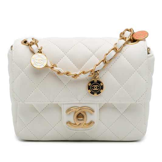Chanel Mini Square Casino Royal Charms Single Flap