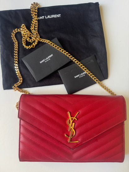 Saint Laurent Cassandre Wallet On Chain