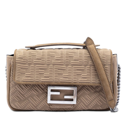 Fendi Zucca Chain Midi Baguette