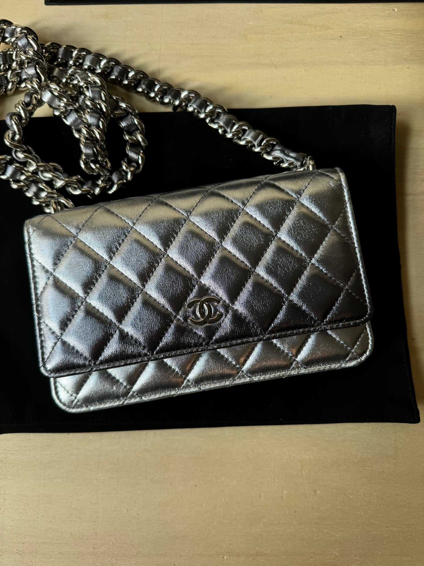 Chanel Wallet On Chain Iridescent