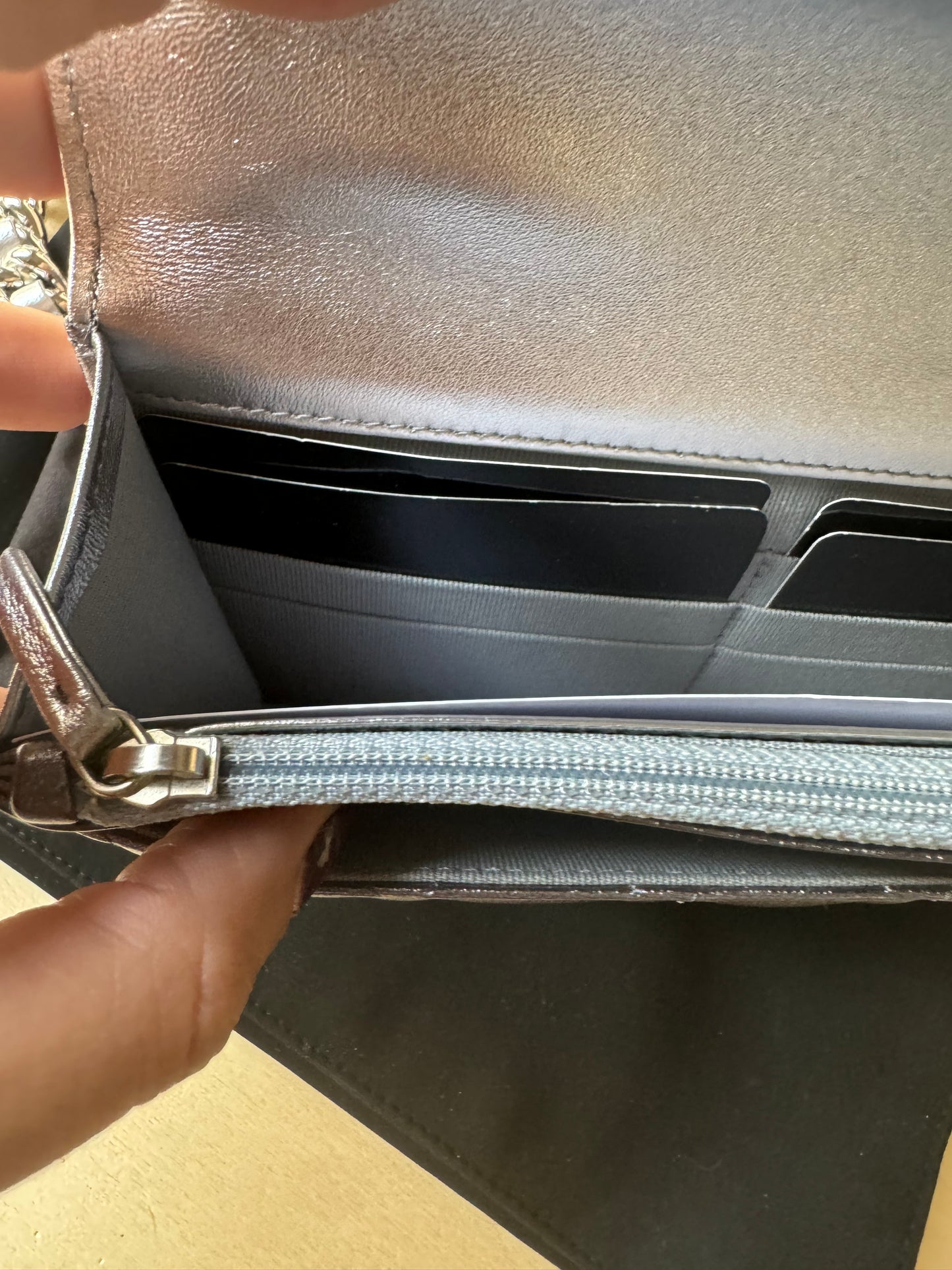 Chanel Wallet On Chain Iridescent