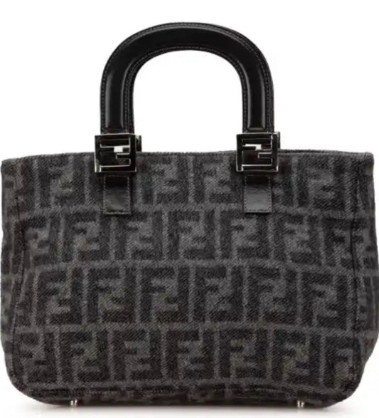 Fendi Small Zucca Wool Twins Tote