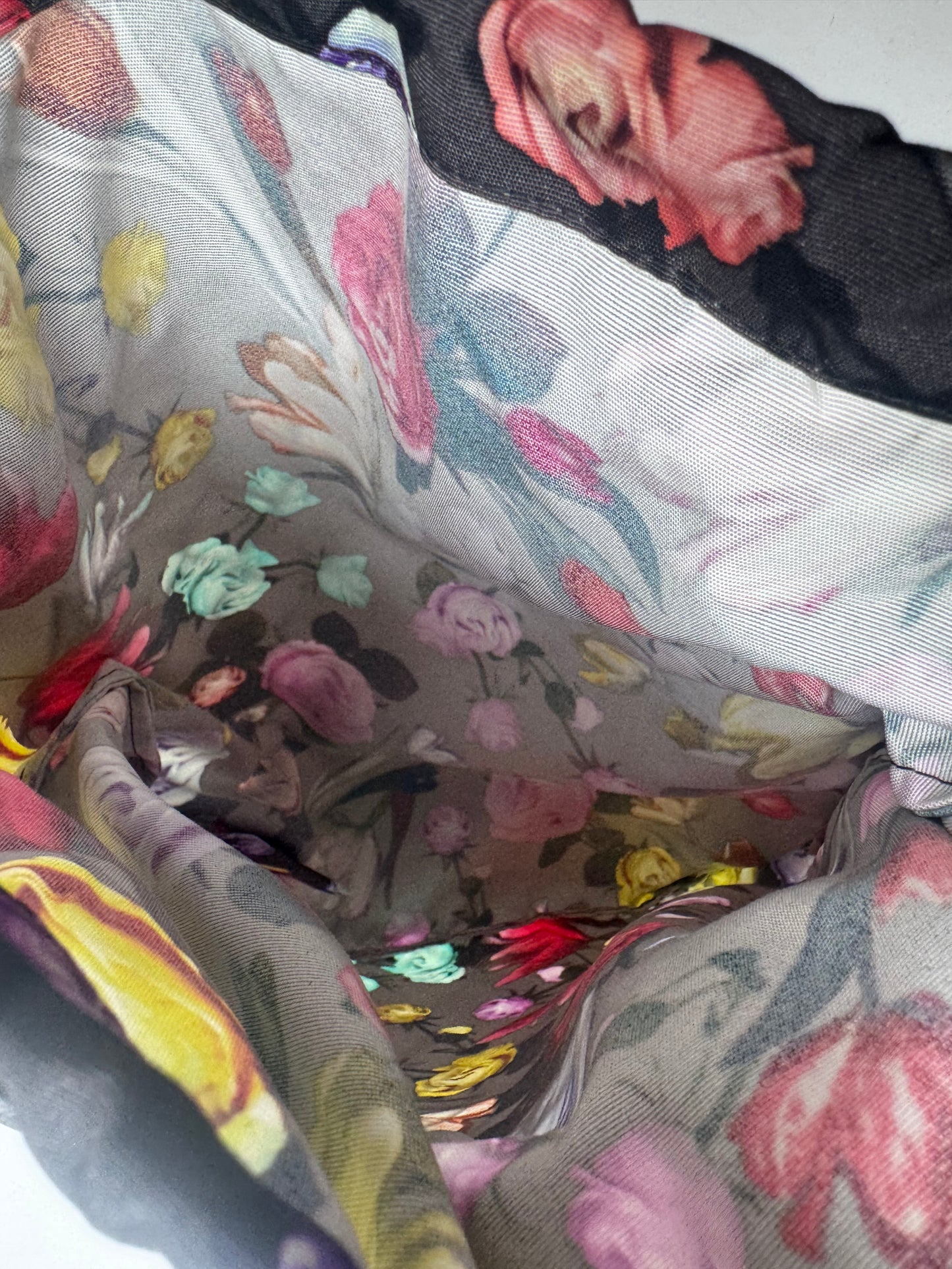 Prada Floral Printed Tessuto Tote