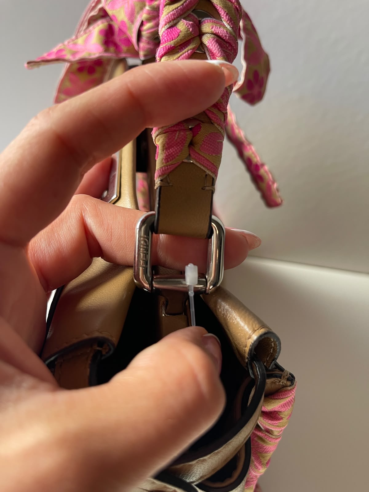 Fendi Mini Ribbon Whipstitch Pekaboo used bag