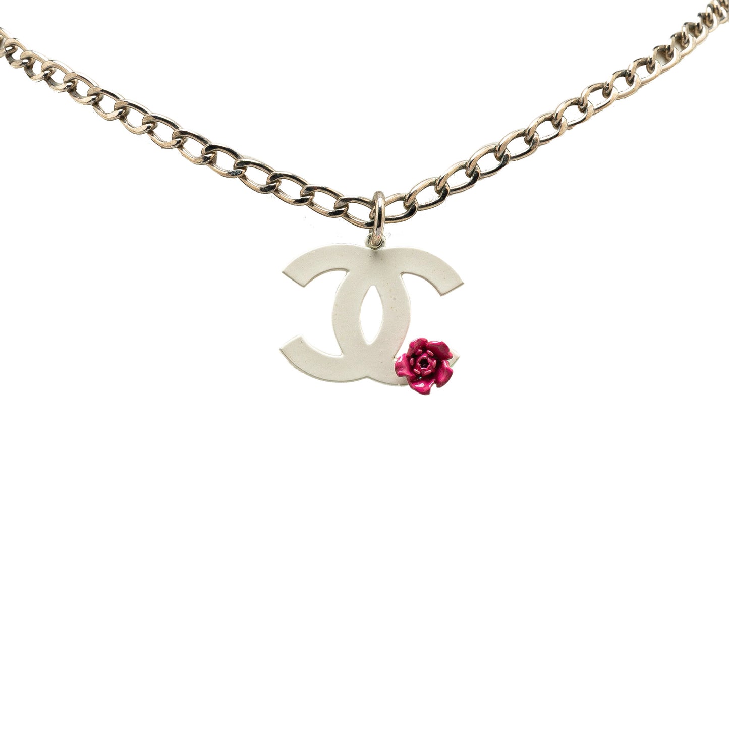Chanel CC Camellia Pendant Necklace