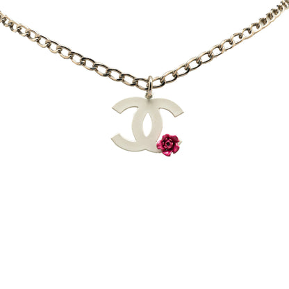 Chanel CC Camellia Pendant Necklace