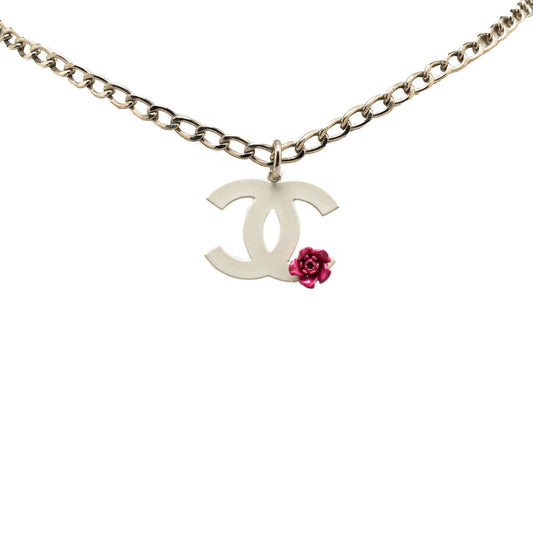 Chanel CC Camellia Pendant Necklace