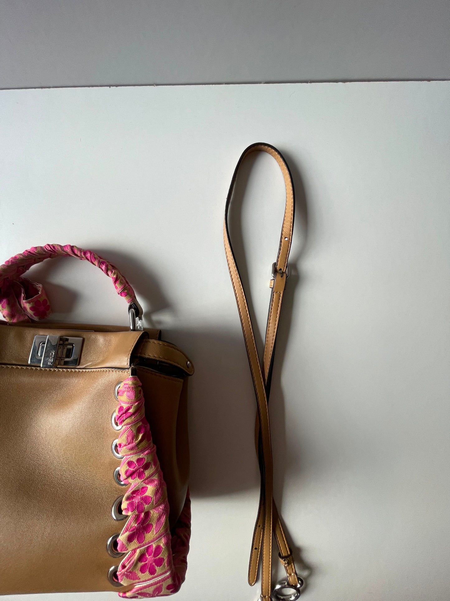 Fendi Mini Ribbon Whipstitch Pekaboo used bag