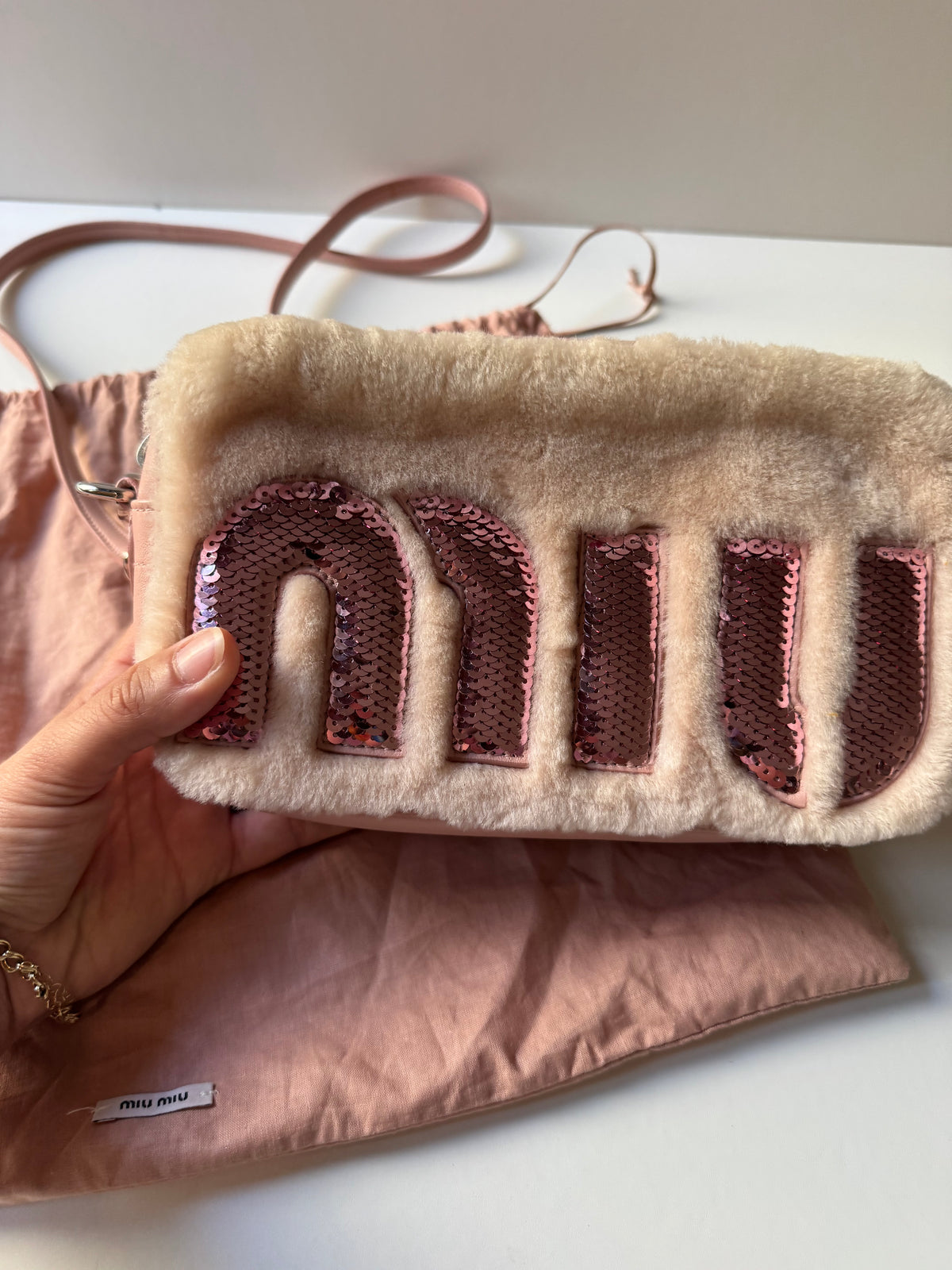 Miu Miu Logo Camera Bag