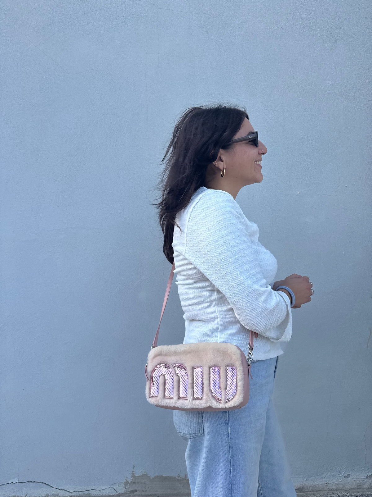 Miu Miu Logo Camera Bag