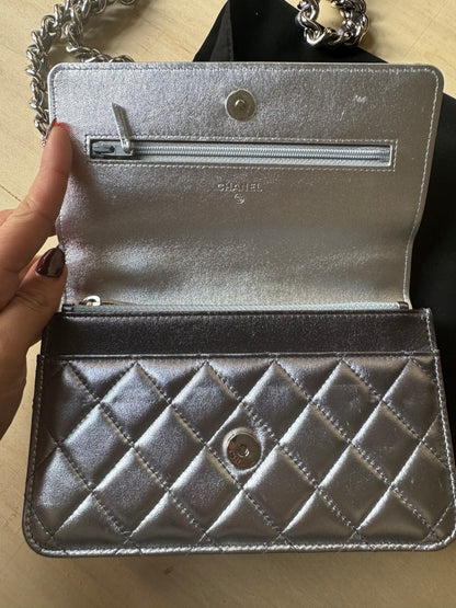 Chanel Wallet On Chain Iridescent