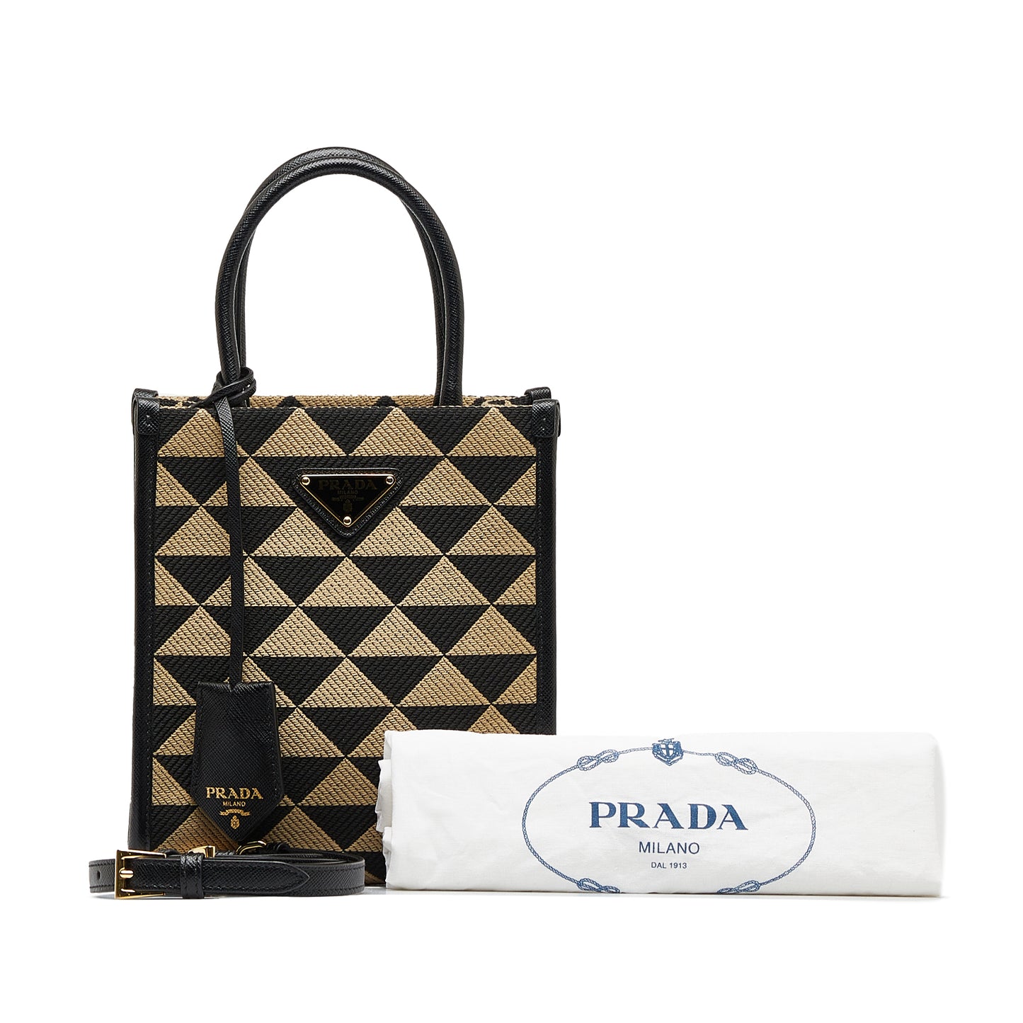 Prada Symbol Triangle Tote