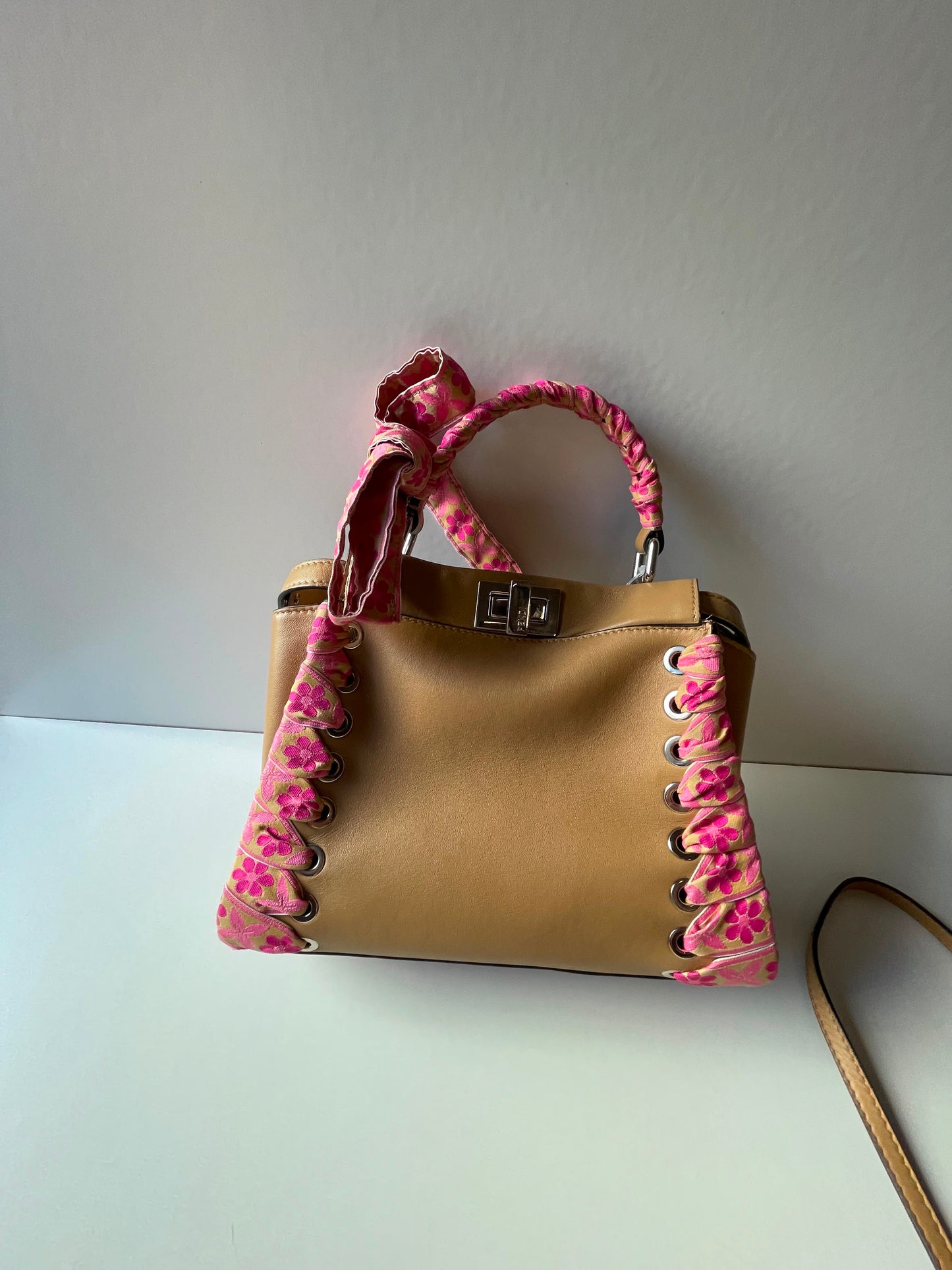 Fendi Mini Ribbon Whipstitch Pekaboo used bag