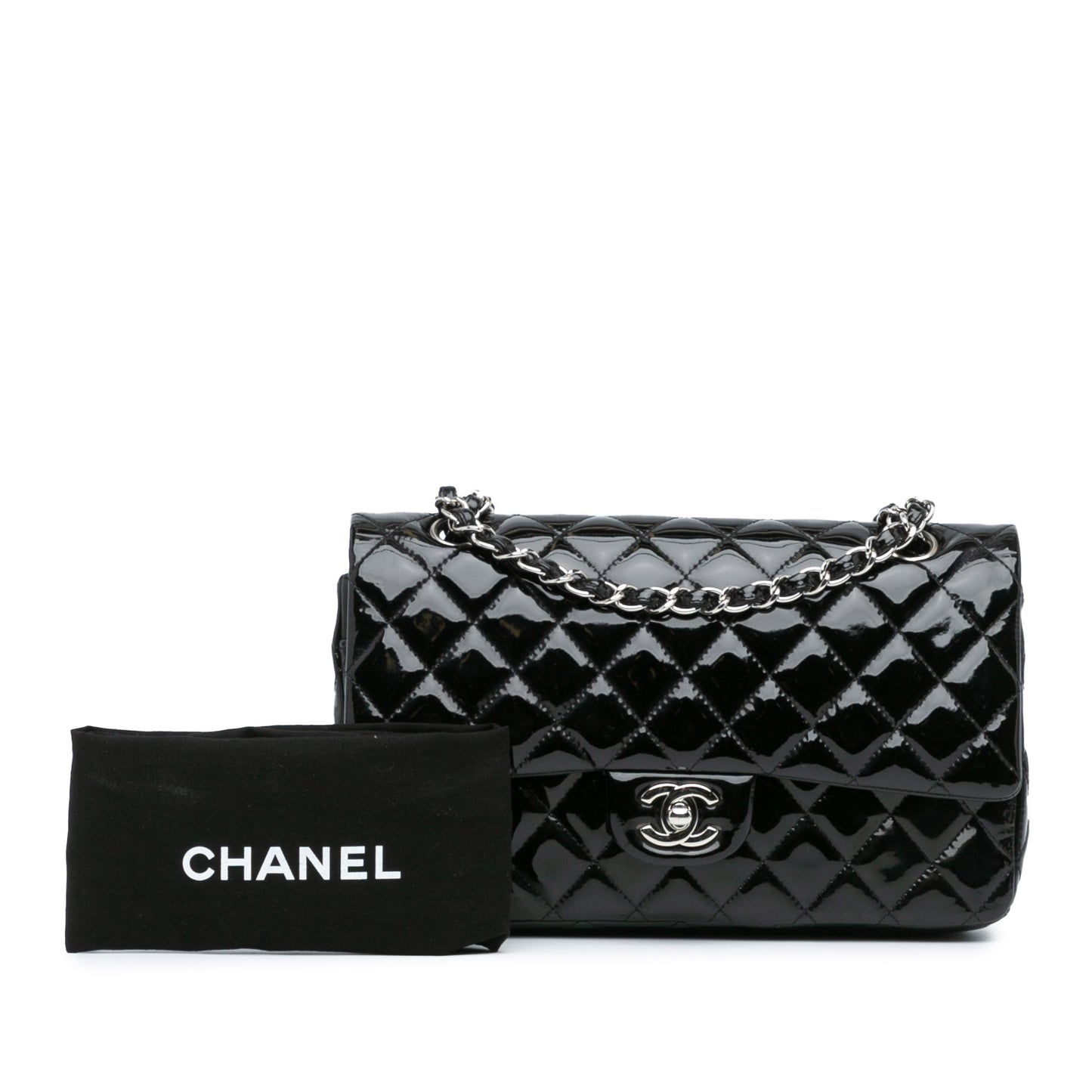 Chanel Medium Classic Patent Double Flap