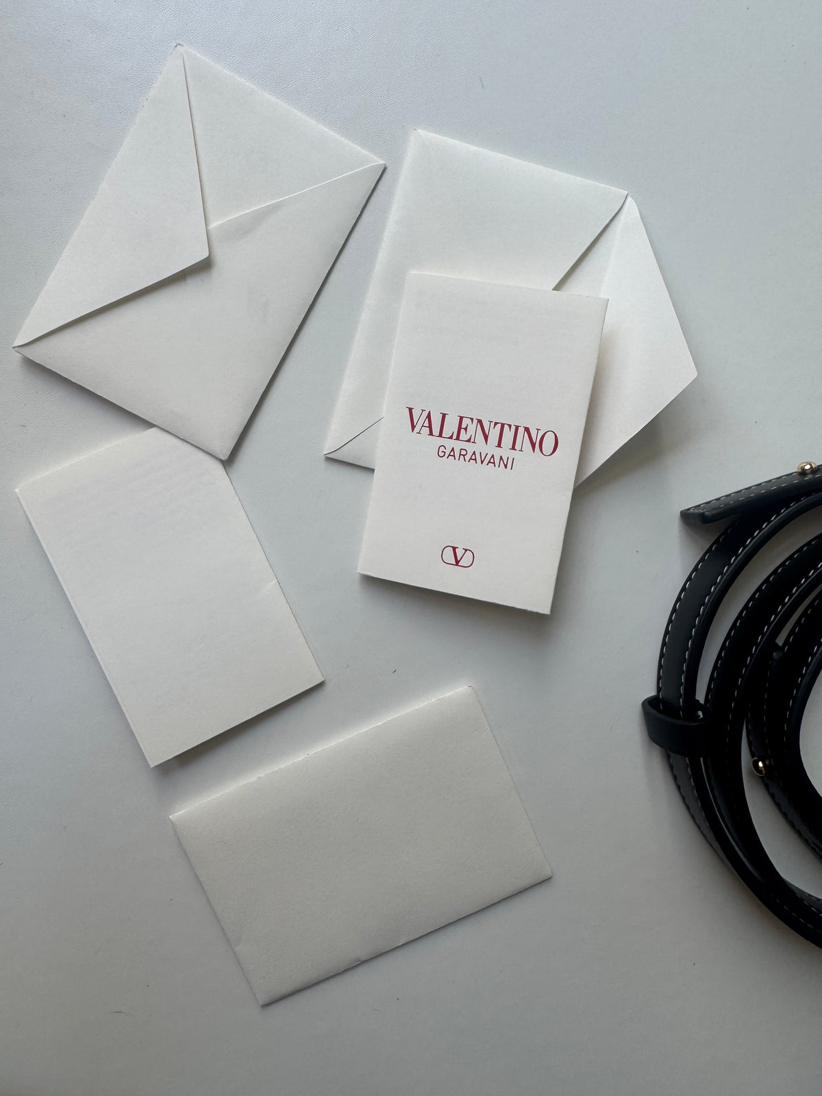 Valentino Leather Ohval Flap Bag