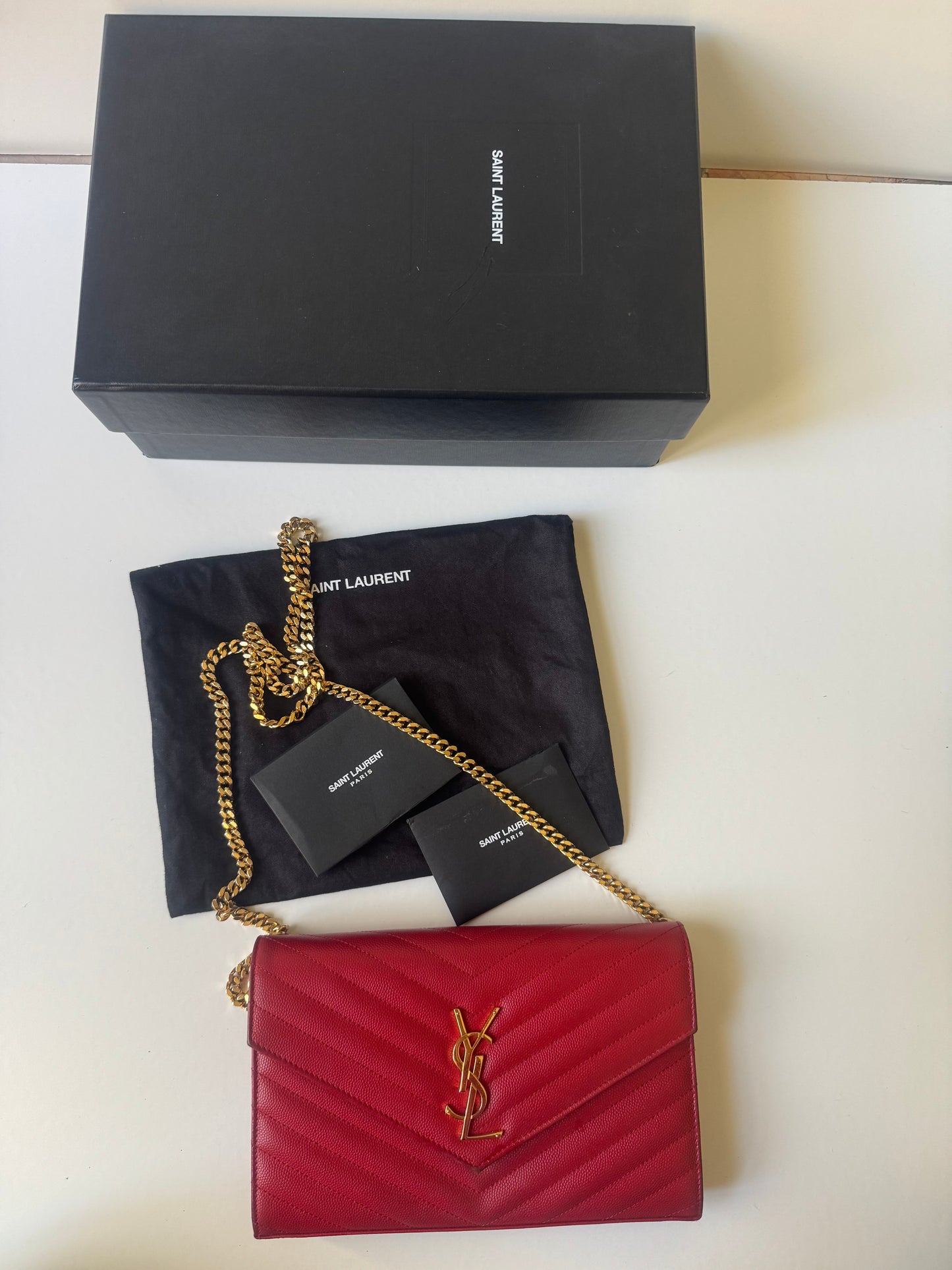 Saint Laurent Cassandre Wallet On Chain