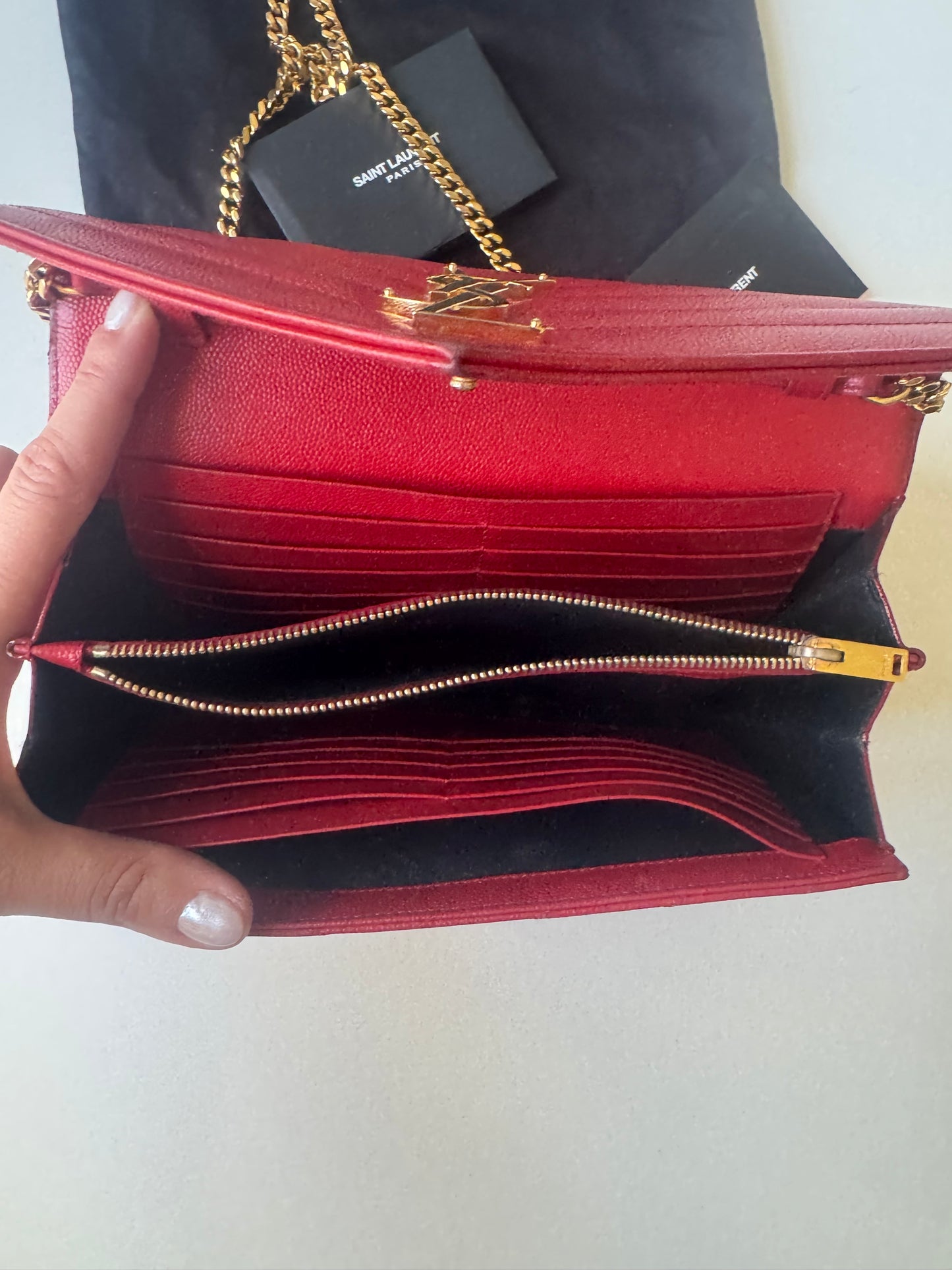 Saint Laurent Cassandre Wallet On Chain