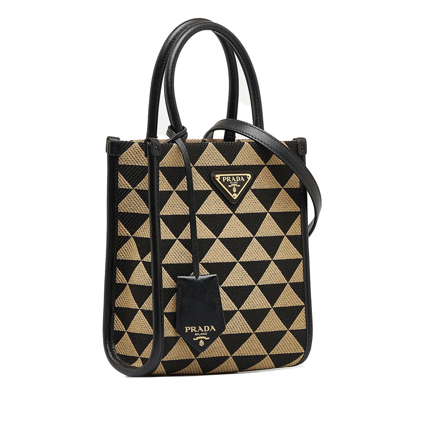 Prada Symbol Triangle Tote