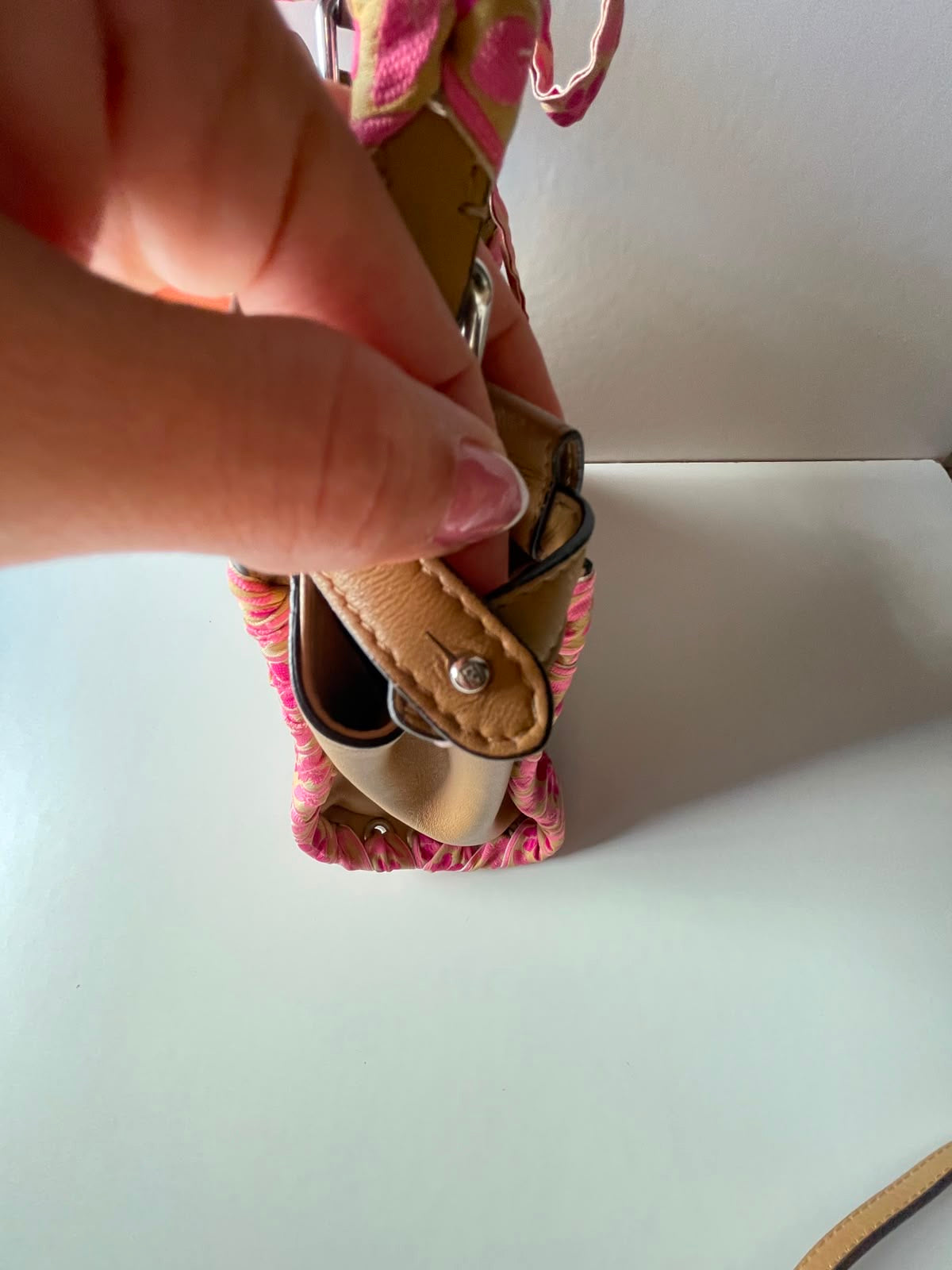 Fendi Mini Ribbon Whipstitch Pekaboo used bag