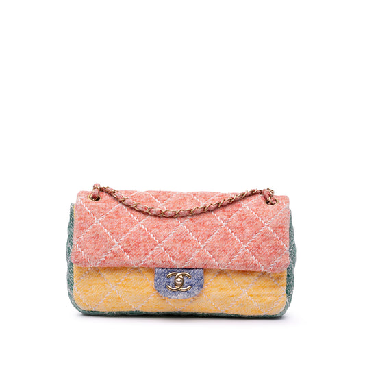 Chanel Jumbo Multicolor Jersey Ultimate Stitch Flap