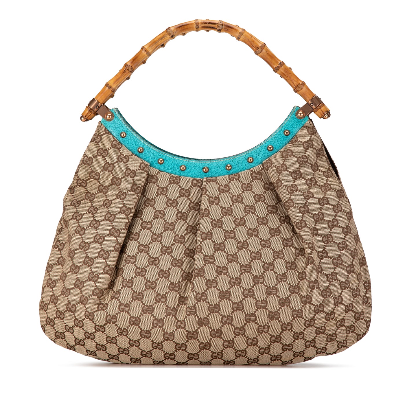 Gucci GG Canvas Bamboo Hobo