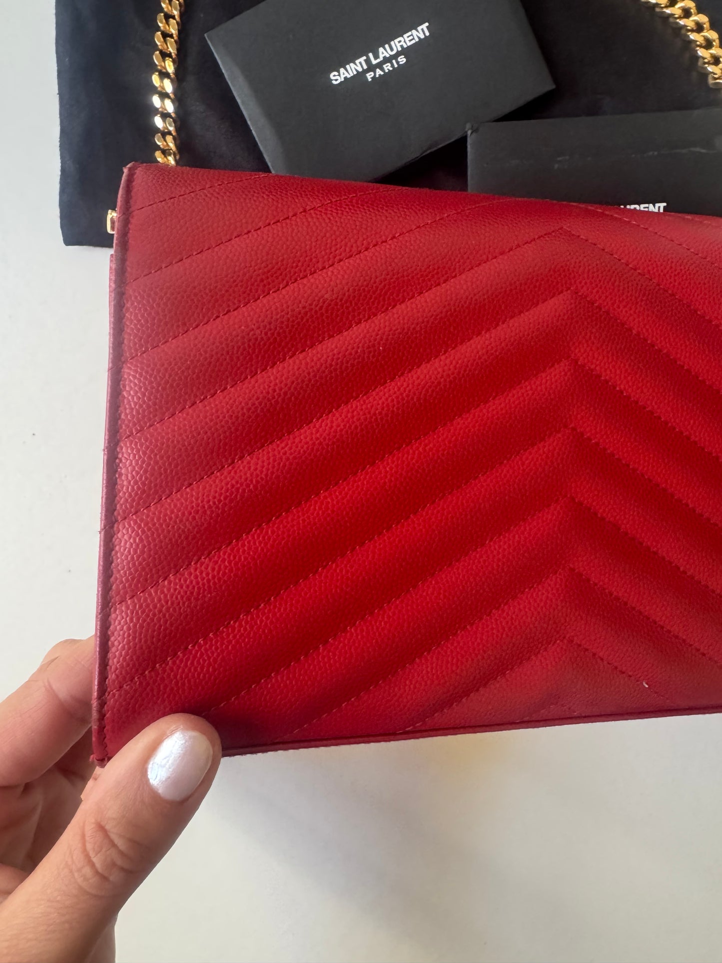 Saint Laurent Cassandre Wallet On Chain