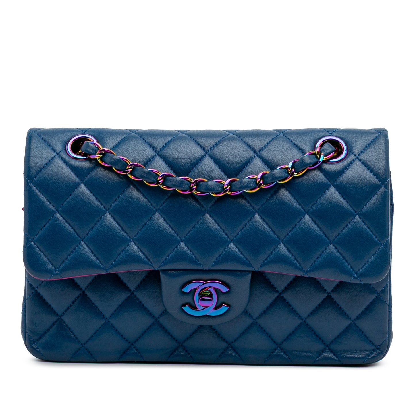 Chanel Small Classic Rainbow Double Flap