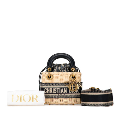 Dior Mini Oblique Wicker Lady Dior