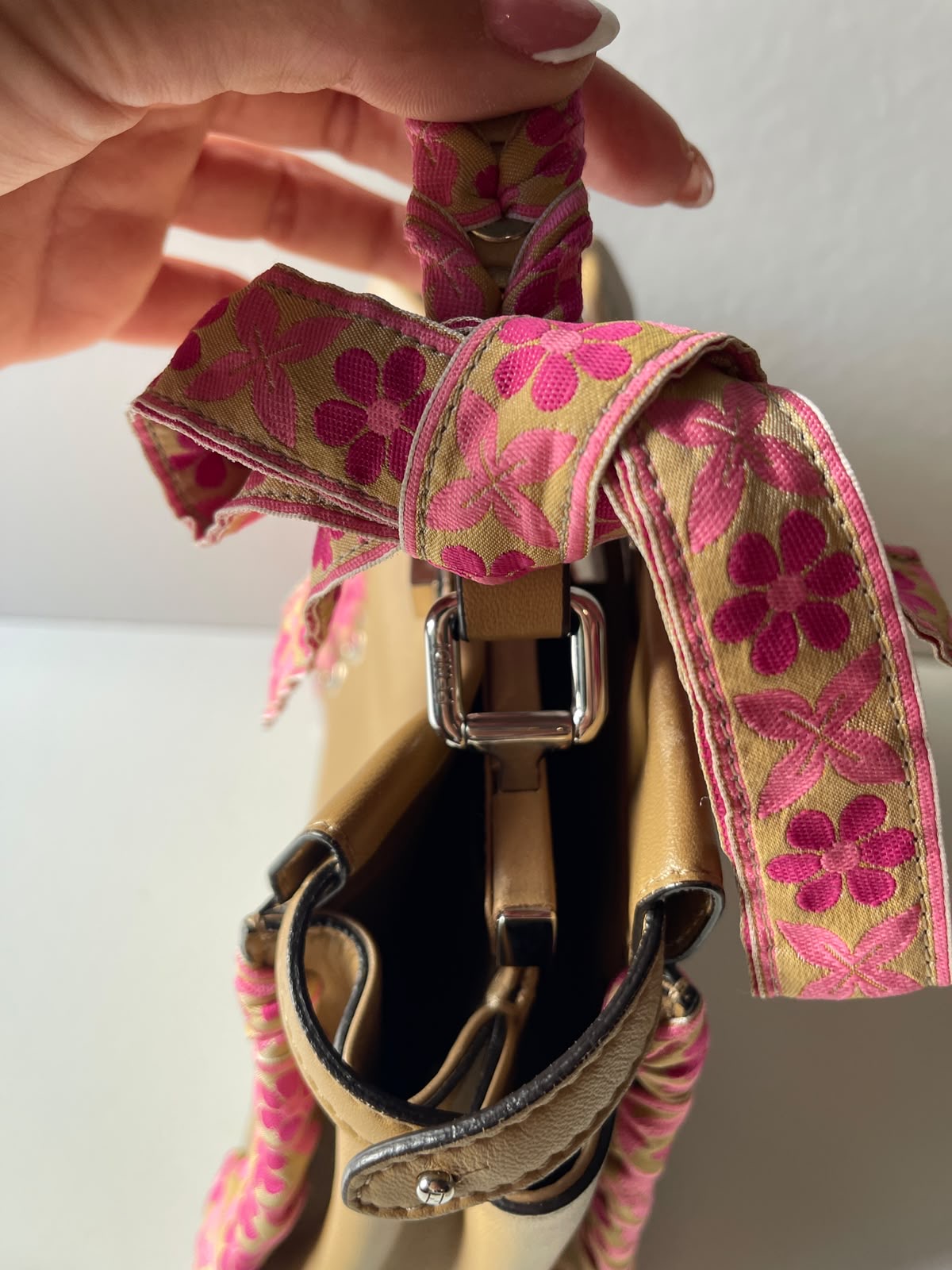 Fendi Mini Ribbon Whipstitch Pekaboo used bag