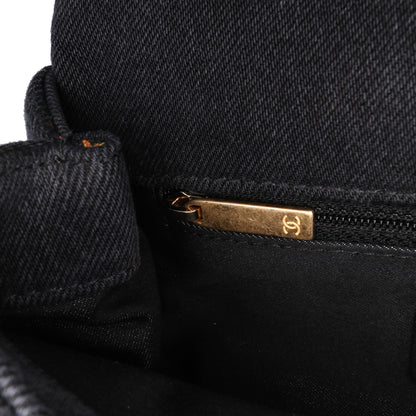 Chanel Mini Rectangular Quilted Denim Mood Flap