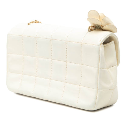 Chanel Chocolate Bar Camellia Flap