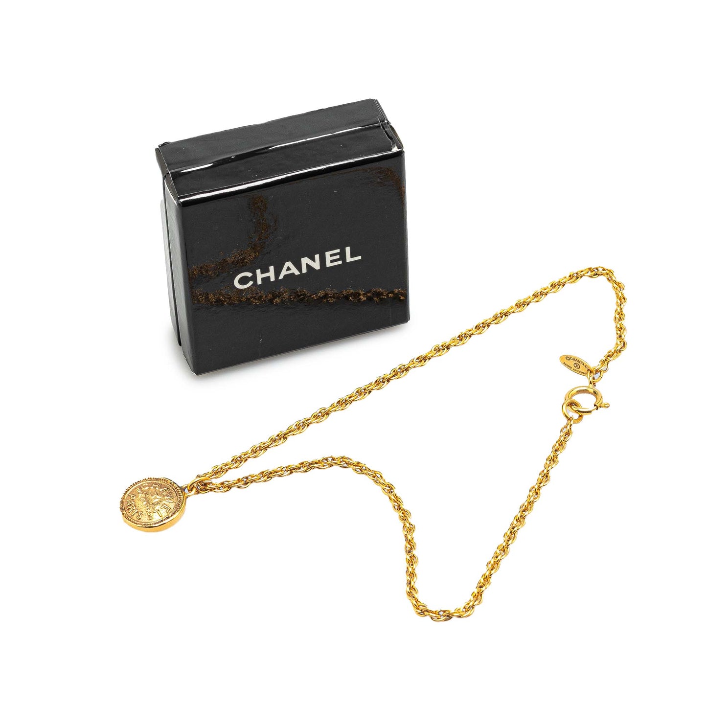 Chanel Gold Plated 31 Rue Cambon Pendant Necklace