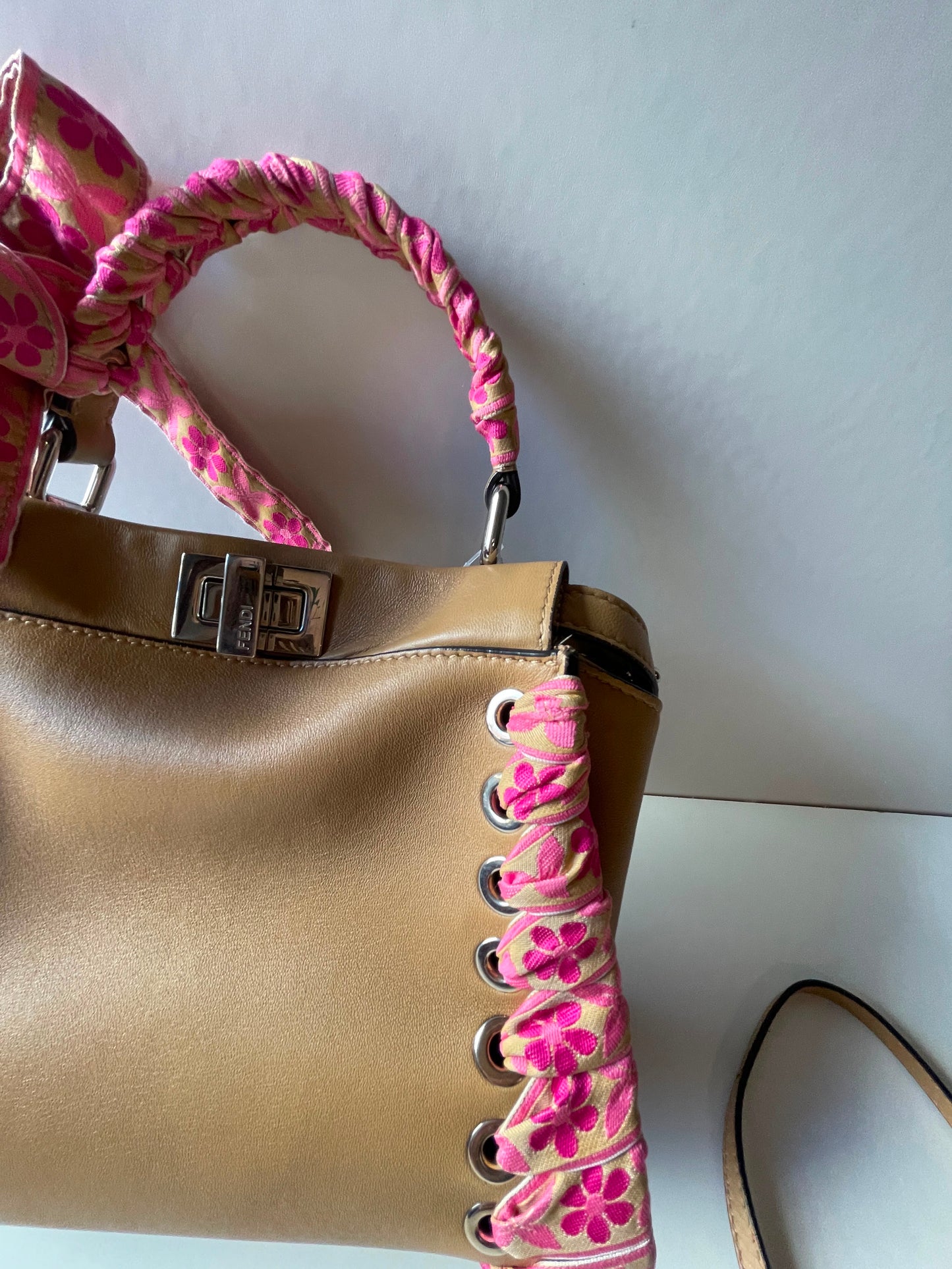 Fendi Mini Ribbon Whipstitch Pekaboo used bag
