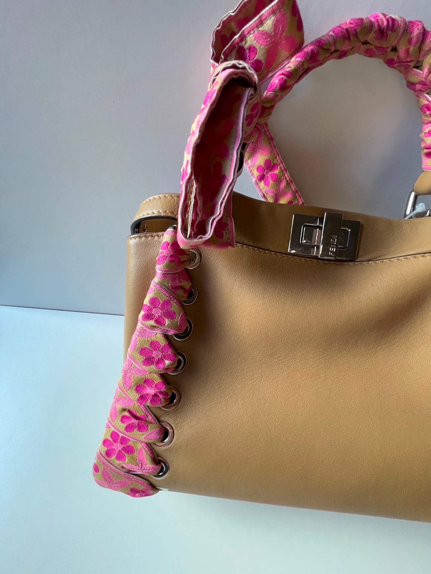 Fendi Mini Ribbon Whipstitch Pekaboo used bag