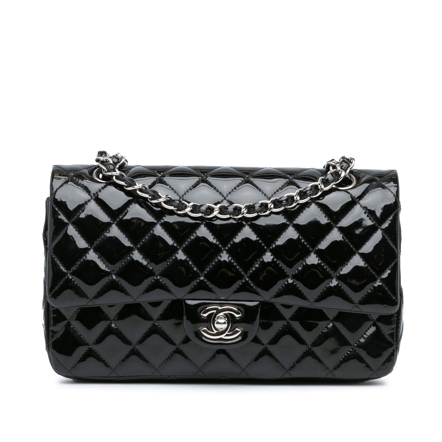 Chanel Medium Classic Patent Double Flap