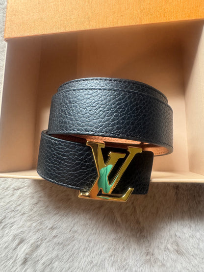 Louis Vuitton Cintura LV Initiales reversibile