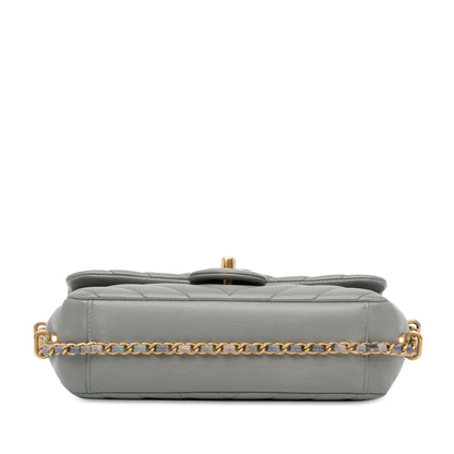 Chanel Mini Rectangular Chevron Chain Around Flap