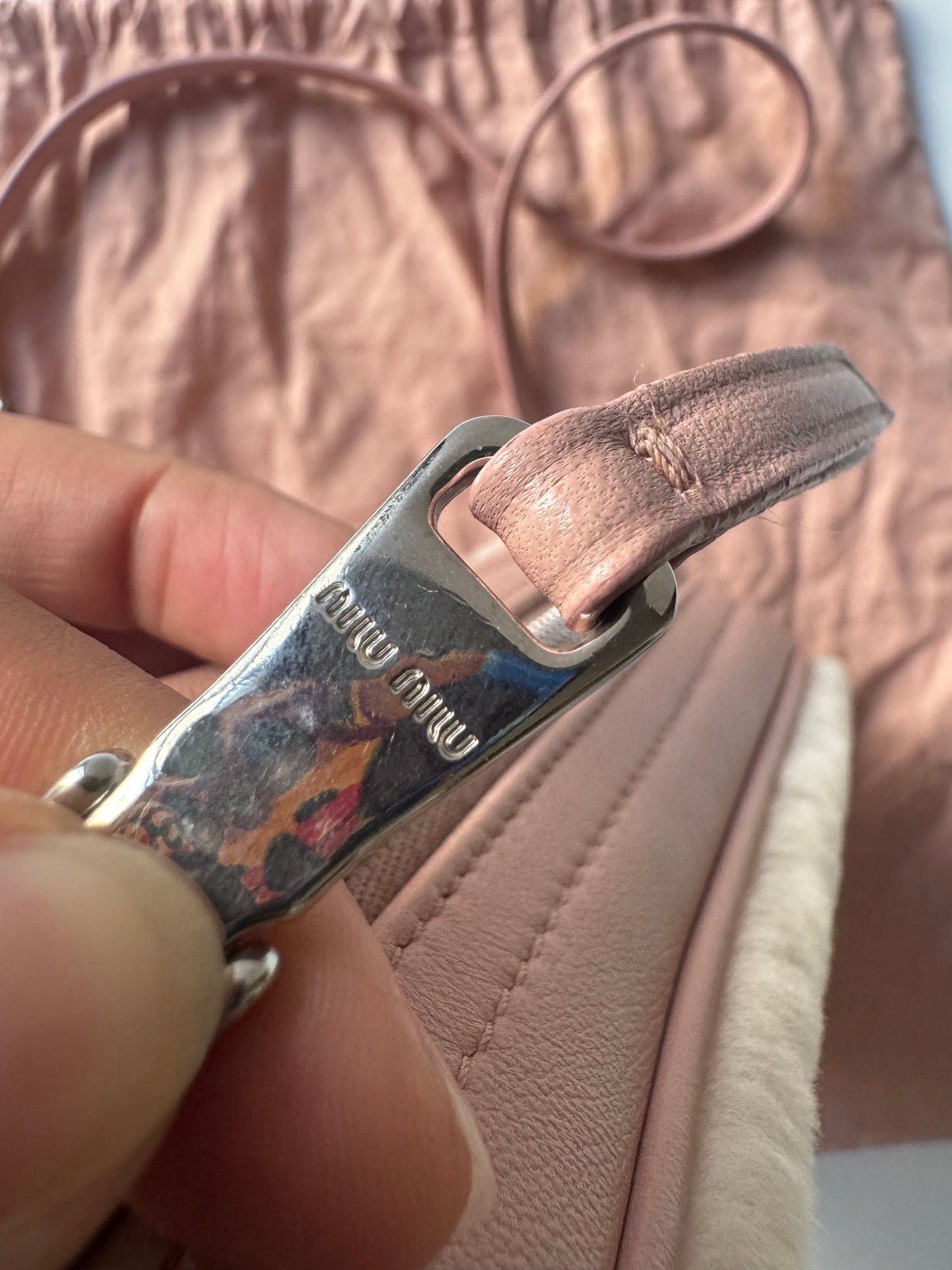 Miu Miu Logo Camera Bag