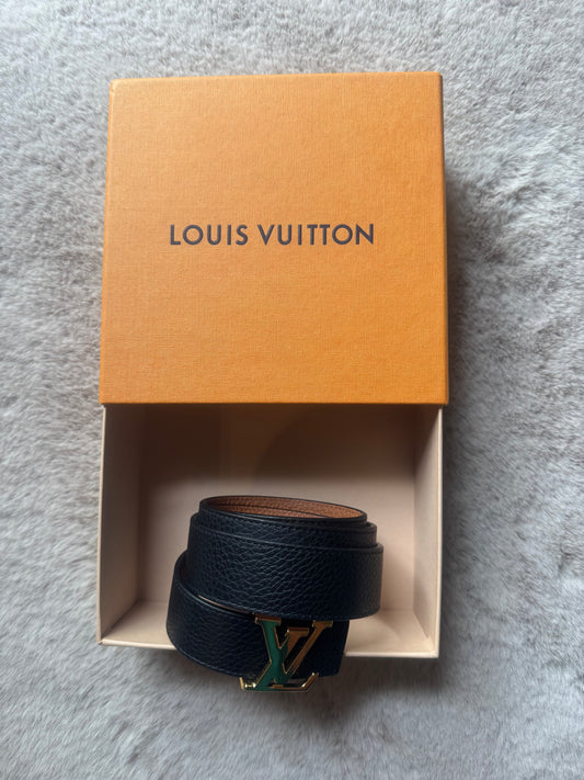 Louis Vuitton Cintura LV Initiales reversibile