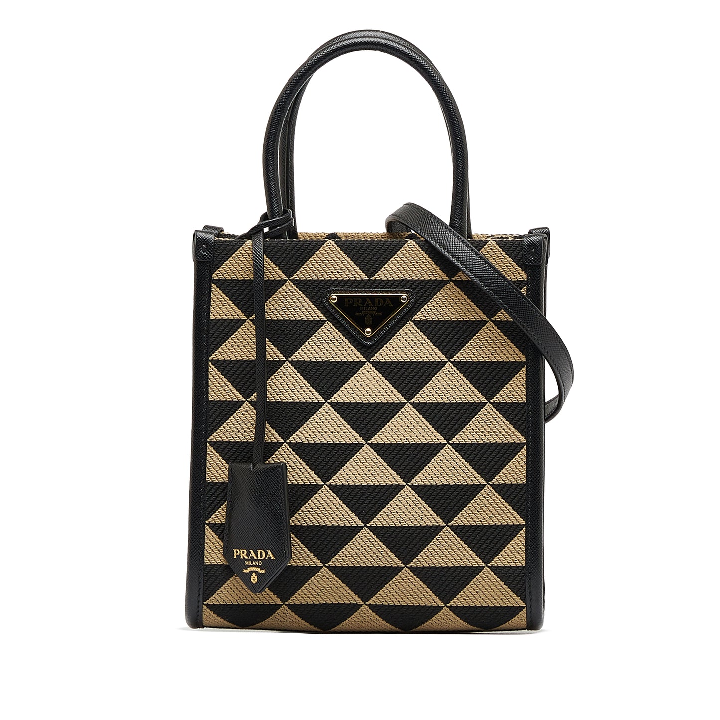 Prada Symbol Triangle Tote