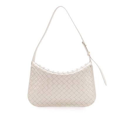 Bottega Veneta Intrecciato Cradle Fold Over Shoulder Bag