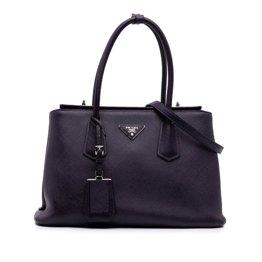 Prada Turnlock Twin Satchel
