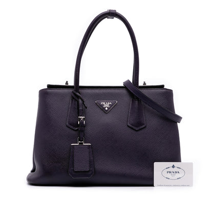 Prada Turnlock Twin Satchel