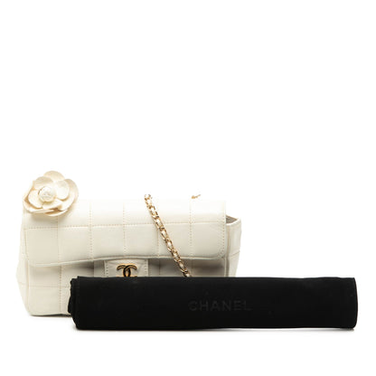 Chanel Chocolate Bar Camellia Flap