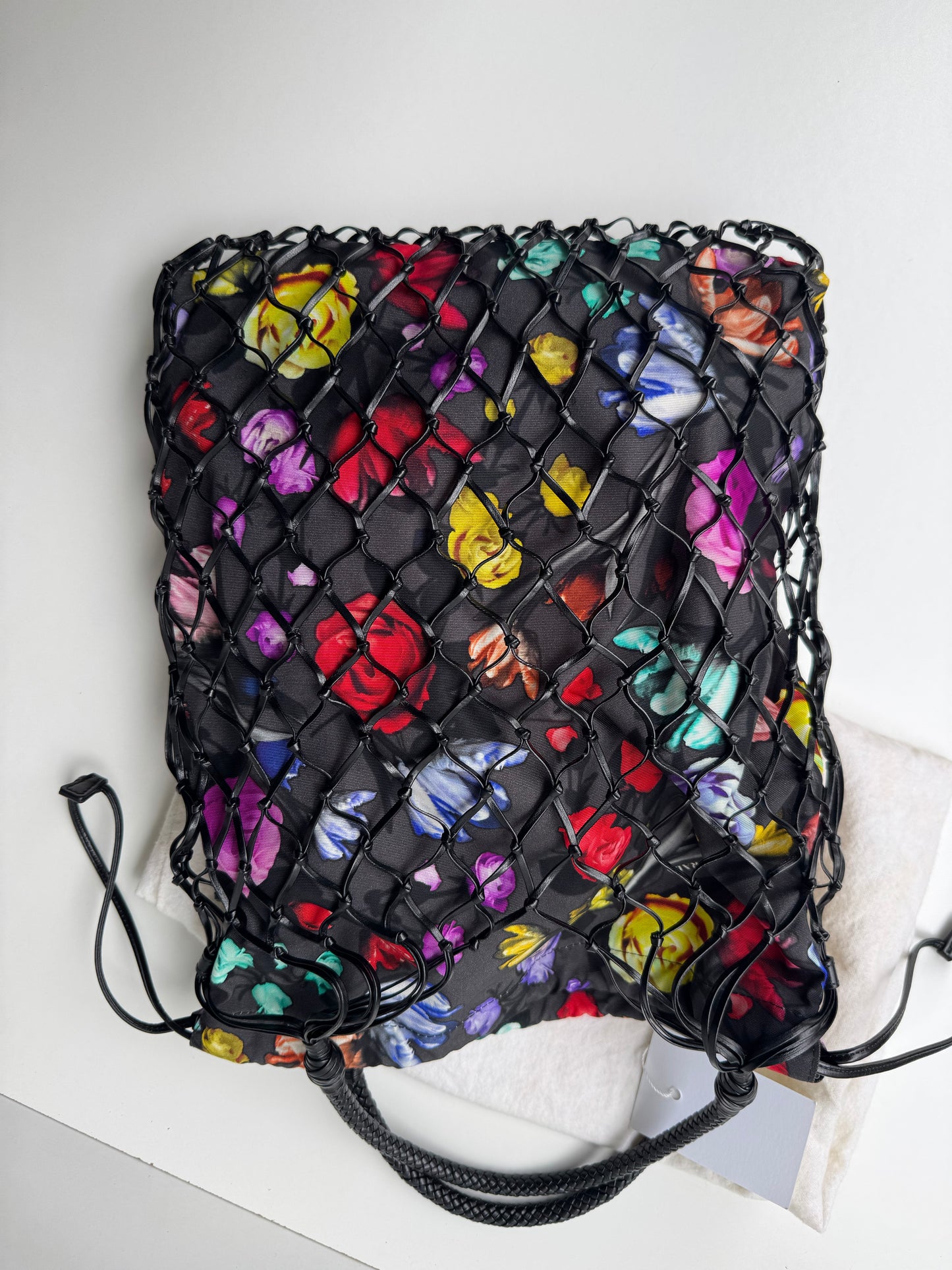 Prada Floral Printed Tessuto Tote