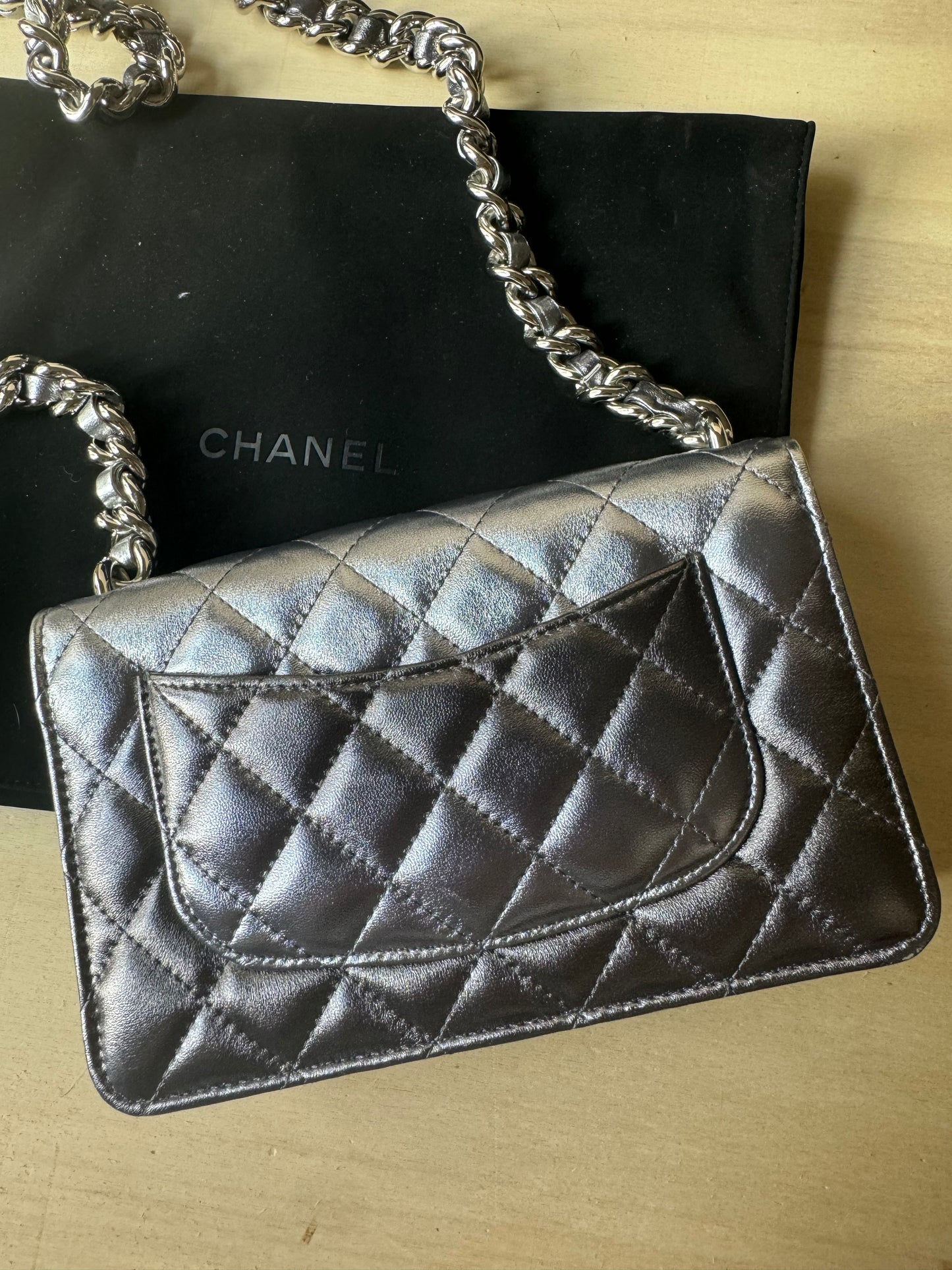 Chanel Wallet On Chain Iridescent