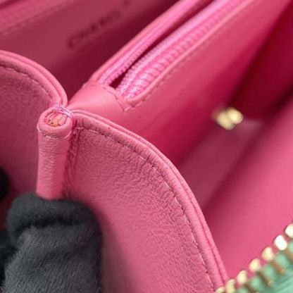 Chanel Tricolor Caviar CC Filigree Vanity Case