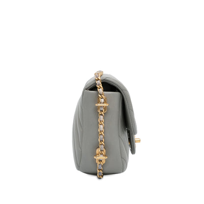 Chanel Mini Rectangular Chevron Chain Around Flap